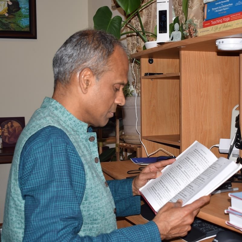 Murali Swaminathan at his study
